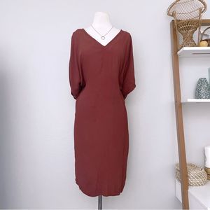Cognac Mini Shirt Dress GUC
